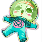 Sticker Purpurina Onachan